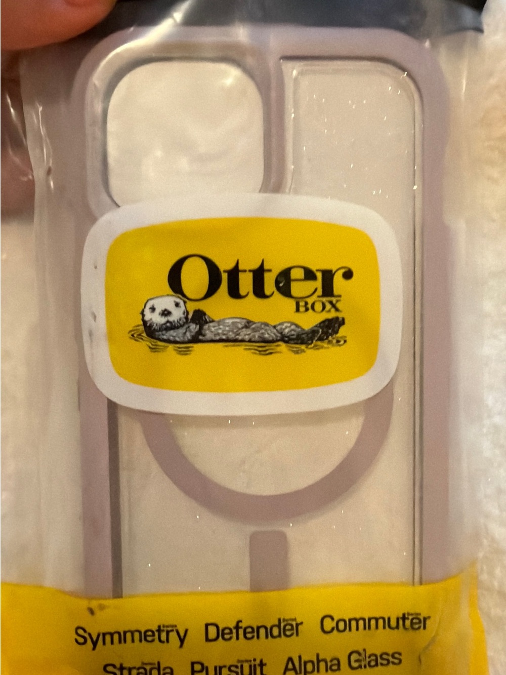 OtterBox White and Yellow Bath & Body Accessory Case